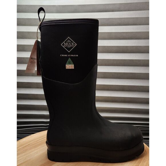 Muck Boot Steel Toe Work Boots Men’s 9 – Puncture Resistant, Black, NWT - Picture 4 of 10